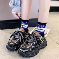 Winter 2020 New Thick-Soled Super Fire All-Match Increased Sneakers F8766 - Thumbnail 3