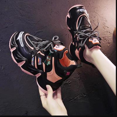 Breathable Autumn 2020 New Thick-soled Muffins Increase in Sports Casual Shoes Women H6751