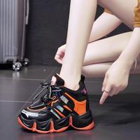 Breathable Autumn 2020 New Thick-soled Muffins Increase in Sports Casual Shoes Women H6751 - Thumbnail 2