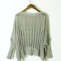 Womens Scoop Neck Knitted Sweater - Thumbnail 2