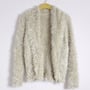 Fuzzy Loose Fit Cardigan - Thumbnail 1