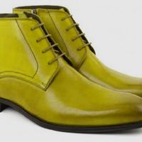 Luxury Yellow Color Chukka Style Bona Fide Leather Men Astute Ankle Boots - Thumbnail 4
