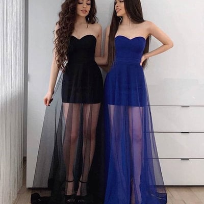 Simple sweetheart floor length prom dresses - Thumbnail 2