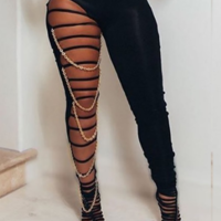 Solid Color Women'S Tight Ipped Jeans - Thumbnail 1