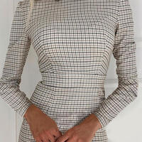 Design Plaid Dress - Thumbnail 1