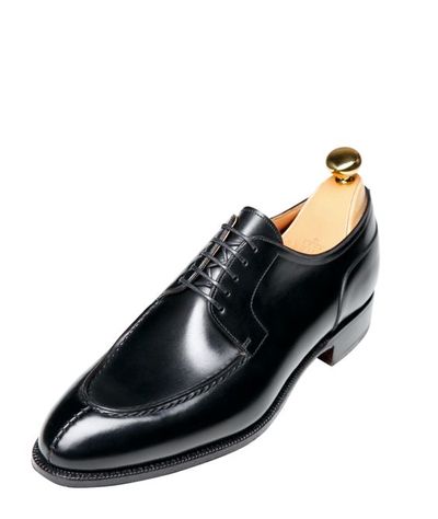Best Black Split Toe Handmade Leather Office Wear Lace Up Men's Shoes