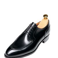 Best Black Split Toe Handmade Leather Office Wear Lace Up Men's Shoes - Thumbnail 1