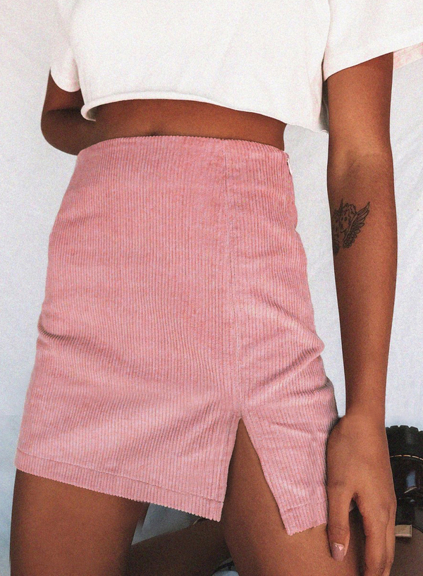 Women's High Waist Split Skirt