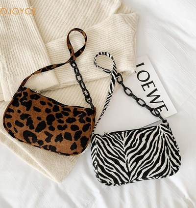 Vintage Zebra and Leopard Print Bags