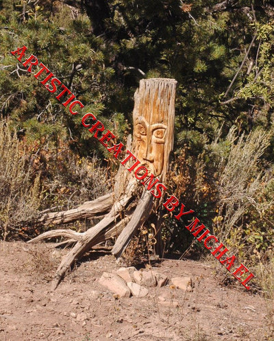 Face in a Tree Stump