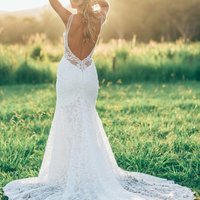 Mermaid Wedding Dresses,Sweetheart Lace Bridal Dresses,Custom Made Wedding Dresses with Train - Thumbnail 2