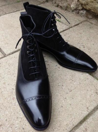 Best Brogue Narrow Toe Ankle High Formal Bespoke Boot