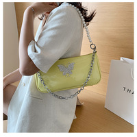 Butterfly Pearl Chain Shoulder Bag - Thumbnail 7