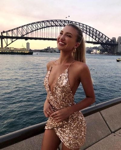 Sexy V Neck Spaghetti Straps Blush Sequins Short Cocktail Dresses, Sexy Party Dresses