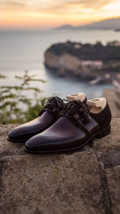 Dark Brown Classic Hand Stitch Lace Up Chukka Dress Handsome Design For Mens Size 7 to 14 US