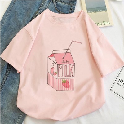 Strawberry milk kawaii t shirt
