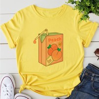Kawaii Peach T-shirt - Thumbnail 1