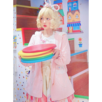 Harajuku Cute Rabbit Women's Woolen Cloak Jacket - Thumbnail 4