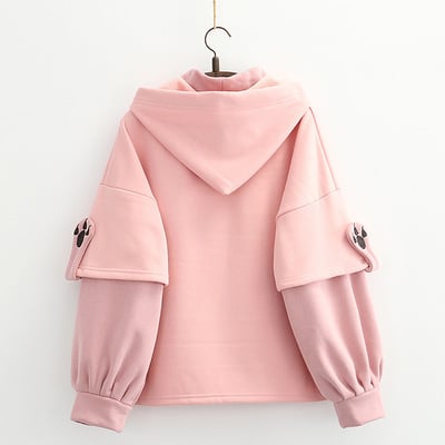 Harajuku cute sailor moon luna cat hoodie