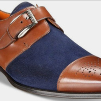 New Men Italian Monk Shoes, New Monk Shoes, Men Handmade Monk Shoes - Thumbnail 4