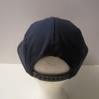Navy Oversized Brim Sailor Influenced Snapback Hat (Unisex) - Thumbnail 4