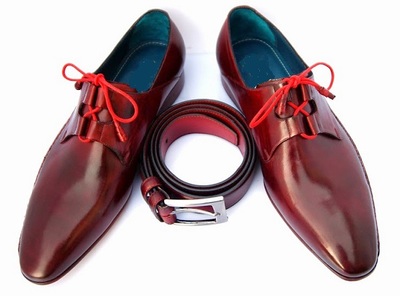 Handmade Burgundy Leather Formal Shoes, Men's Dress Lace Up Luxury Shoes