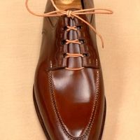 Trendy Formal Split Handmade Lace Dress Shoes For Men - Thumbnail 1