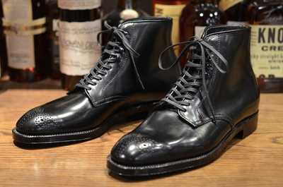 Handmade Black Ankle Brogue Toe Leather Boot,Dress Boot,Men's Boot