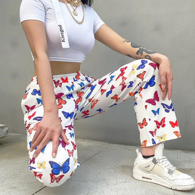 Free shipping-butterfly trousers