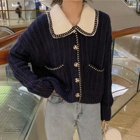 Cute Knitted Cardigan - Thumbnail 1