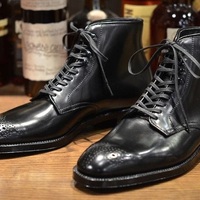 Handmade Black Ankle Brogue Toe Leather Boot,Dress Boot,Men's Boot - Thumbnail 4