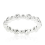 Alternating Bezel Linked Cubic Zirconia Eternity Band-1