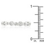 Alternating Bezel Linked Cubic Zirconia Eternity Band-2
