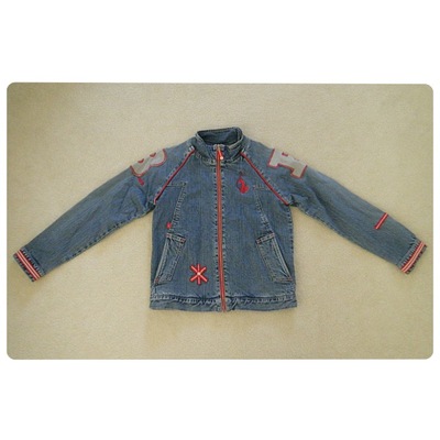 Girls Baby Phat Denim Jacket with Red Details