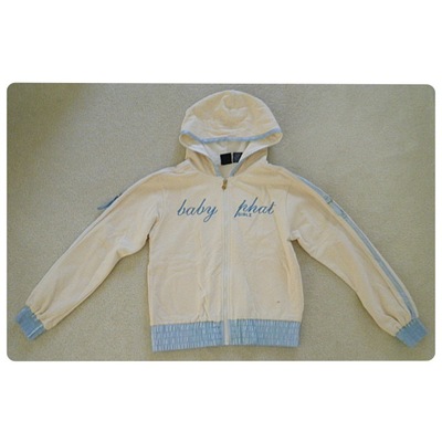 Girls Baby Phat Cream/Light Blue Jacket