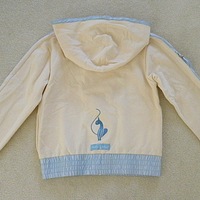 Girls Baby Phat Cream/Light Blue Jacket - Thumbnail 1
