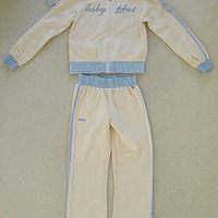Girls Baby Phat Cream/Light Blue Jacket - Thumbnail 2