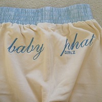 Girls Baby Phat Cream/Light Blue Pants - Thumbnail 3