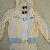Girls Baby Phat Cream/Light Blue Shirt - Thumbnail 3