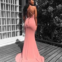 Sexy Mermaid Spaghetti Straps Long Prom/Evening Dress - Thumbnail 3