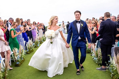 Charming A-Line Off the Shoulder White Satin Wedding Dresses