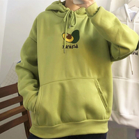 Avocado Embroidery Hoodie Sweatshirt - Thumbnail 8
