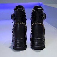 Aumtun Winter Women Platform Ankle Boots - Thumbnail 5