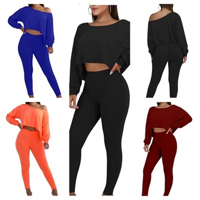 2 PC Long Sleeve Crop set -TDE