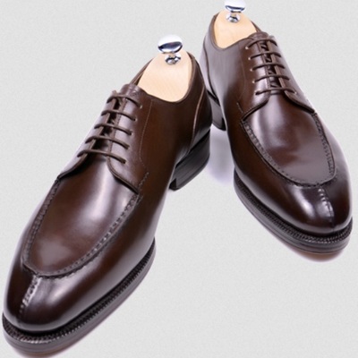 Handmade men’s brown split toe shoes, mens lace up shoes, men leather shoes