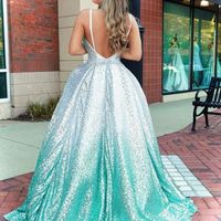 Sparkly A-Line Prom Dresses,Glitter Prom Dresses,Sequins Prom Gown,Formal Party Dresses - Thumbnail 1