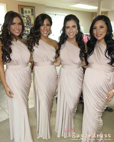 Long bridesmaid dresses, chiffon bridesmaid dresses, royal blue bridesmaid dresses, cheap bridesmaid dress, one shoulder bridesmaid dress,166