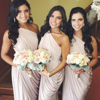 Long bridesmaid dresses, chiffon bridesmaid dresses, royal blue bridesmaid dresses, cheap bridesmaid dress, one shoulder bridesmaid dress,166 - Thumbnail 1