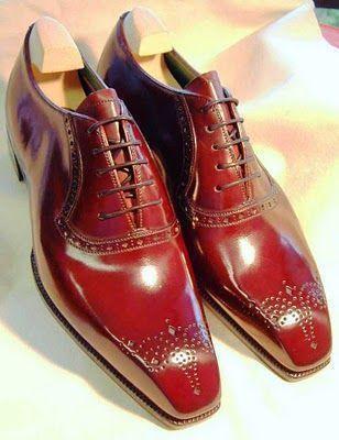 Mens Elegant Maroon Leather Handmade Shoes, Men’s Brogue Lace Up Shoes