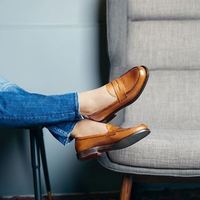 Handmade leather men's loafers, tassel shoes, men dress shoes, latest design - Thumbnail 1